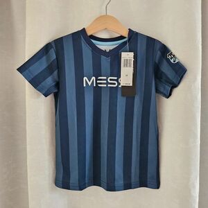 Messi Collection Soccer Jersey Shirt Blue Striped 3T NWT #10